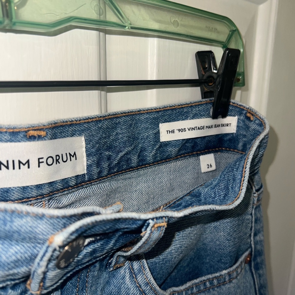 Denim Forum The 90s Vintage Jean Skirt - Picture 3 of 8